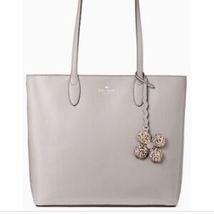 Kate Spade Kerri tote bag purse gray  leather